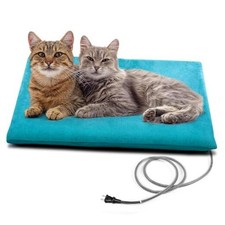 Outdoor Pet Heating Pad for Cats Dogs Waterproof Cat M: 20" X 16" Light Blue