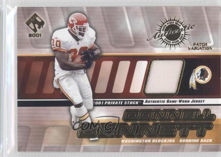 2001 Pacific Private Stock Game-Worn Gear 129/300 Donnell Bennett #138 Patch 0a1