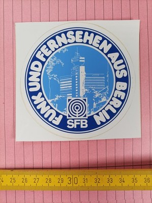 Sticker Aufkleber Reklame Werbung : SFB - Funk und Fernsehen aus Berlin
