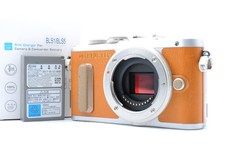 Near Mint Olympus PEN E-PL8 Mirrorless Digital Camera Body Brown Shutter 5501