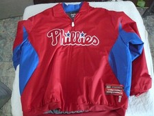 Philadelphia Phillies Jacket MLB Baseball Majestic Thermabase Dugout Men’s XXL
