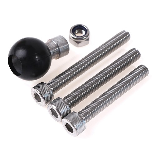 Motorcycle Handlebar Clamp Base 1" 25mm Ball with M8 Screws for Ram Mount WH BII - Picture 8 of 12
