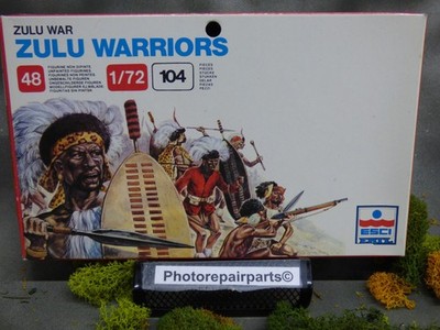 1/72 Esci  / Airfix Compatible Zulu - War Zulu Warriors Soldiers Lot#911X 