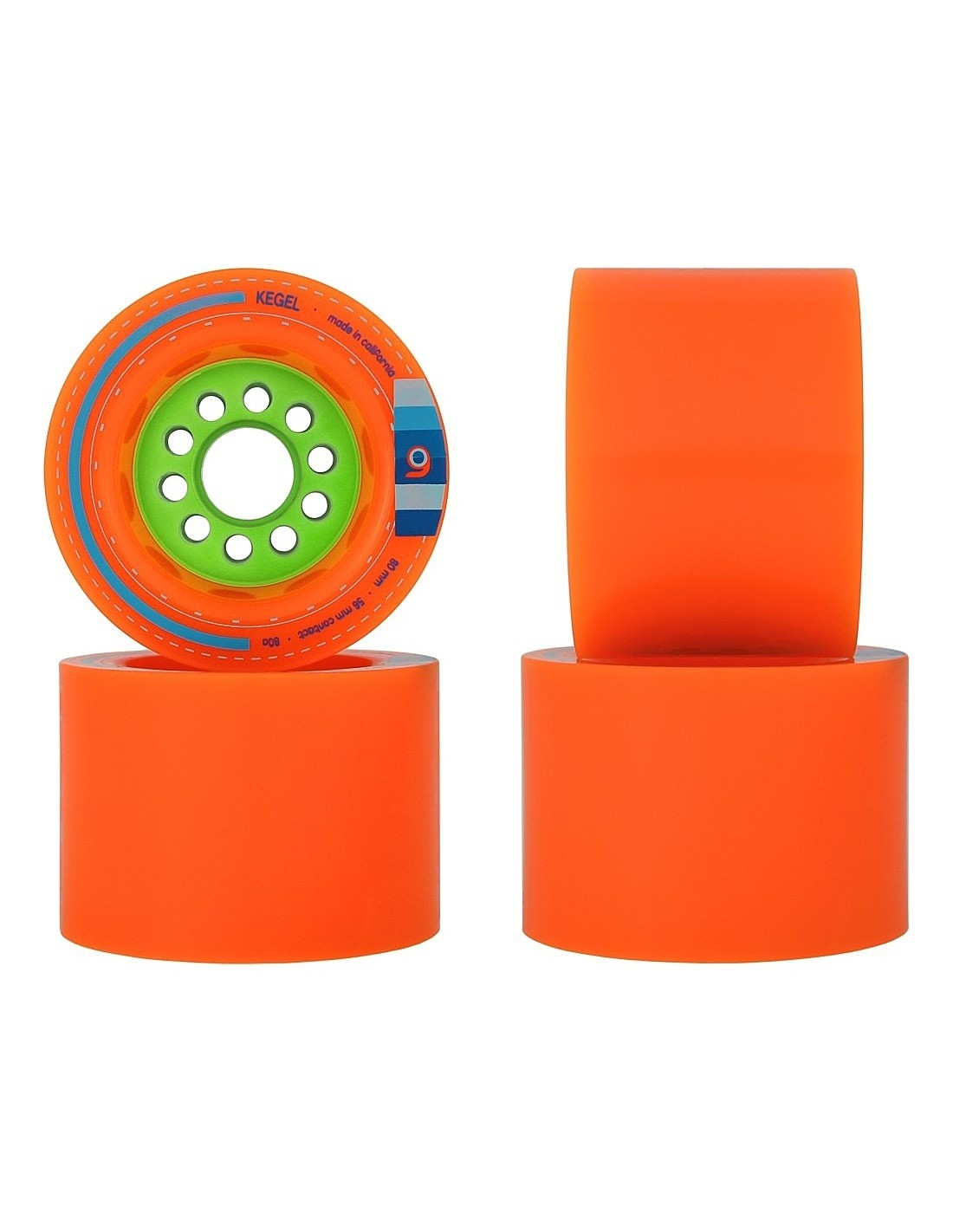 Orangatang Kegel 80mm (Orange, 80A) - 4er Set
