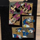 Disney Pin Trading 2007 Minnie Mouse & Donald Duck Glitter Pin Set — photo 1