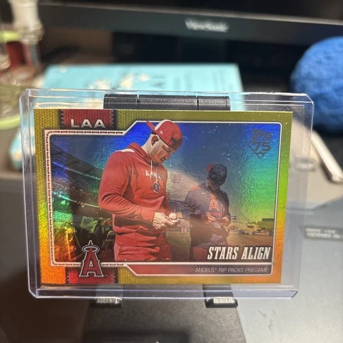 2026 Topps Series 2 Stars Align Mike Trout/ Zach Neto #517 Yellow Foil /399