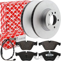Febi Bremsscheiben Ø312Mm+BremsbelÄGe + Warnkontakt Vorne Passend FüR BMW X1 E84