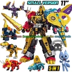 Miniforce Dinoid Warrior 11" Dino Emperor Figure 5in1 Transformer Combiner Robot