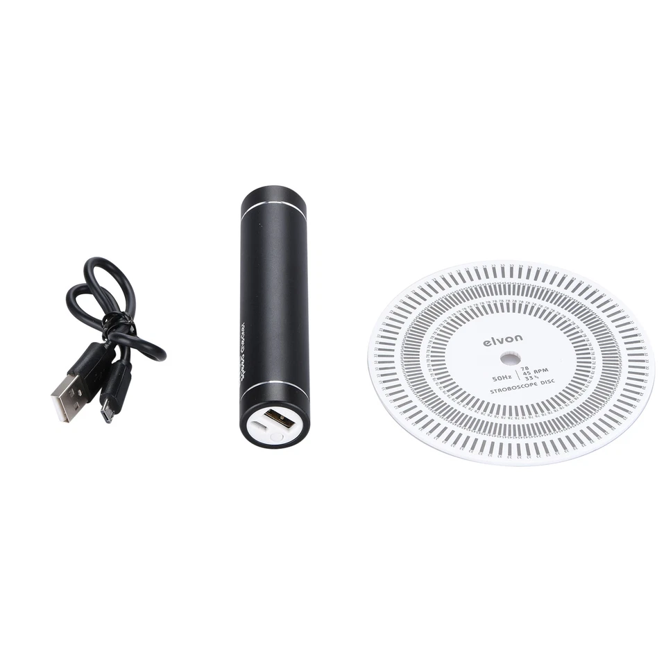 50Hz Turntable Records Stroboscopic Strobe Light+Tachometer Disc 33/45/78 RPM - Image 3 of 4