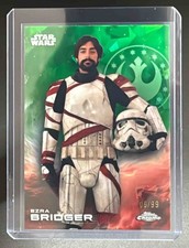 2025 Topps Non-Sport Chrome Star Wars Sapphire Ezra Bridger Green /99 39