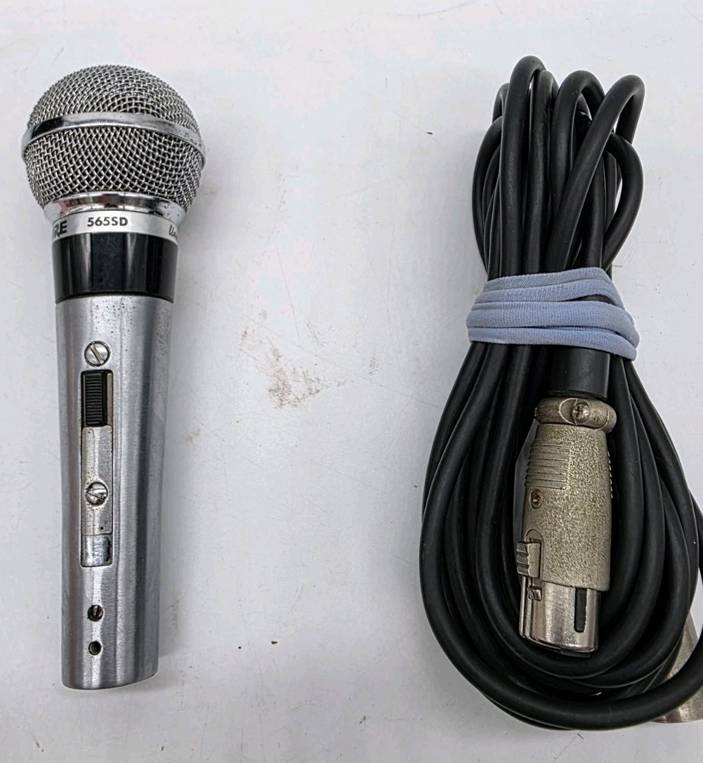 Shure 565SD Unisphere I Dynamic Vocal Microphone Vintage Confirmed