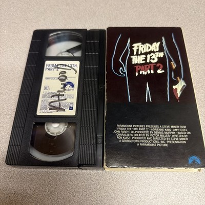 Friday the 13th Part 2 (VHS, 1988) Slasher Paramount VHS 1457 Jason TESTED RARE