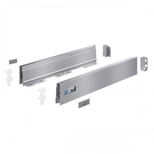 Tiroir InnoTech Atira Hettich en acier argenté premium 420mm