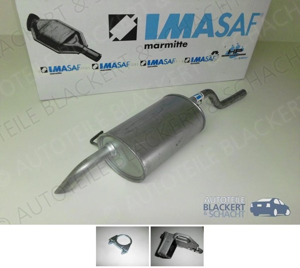 Imasaf ESD Auspuff Endtopf für Renault Clio II 1.2/1.2 16V/1.4/1.9D 43-55KW-image