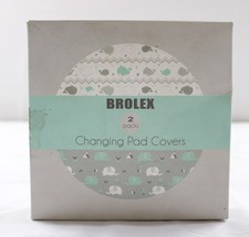Brolex Unisex Baby's 2-Pack Changing Pad Covers JL3 Multicolor One Size