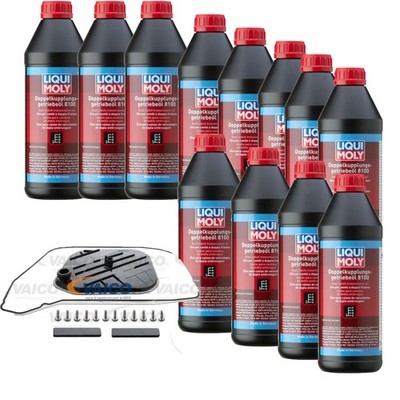 12 L Liqui Moly 8100 Getriebeöl VAICO Getriebefilter für Audi Q5 2.0 TDI