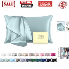 Mulberry Silk Pillowcase for Hair and Skin Standard Size 20"X 26" with Hidden...