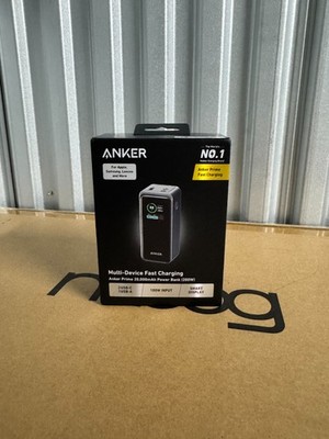 Anker Prime 20000mAh 200W USB-C Portable Power Bank - Black