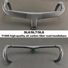 Carbon Fiber Road Bicycle Integrated Cockpit Handlebar 28.6mm 400/420/440mm