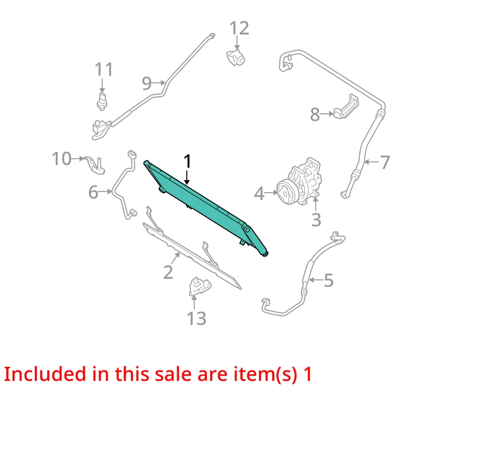 AC Condenser Fits 04-11 MAZDA RX8 10163440 - Image 4 of 4