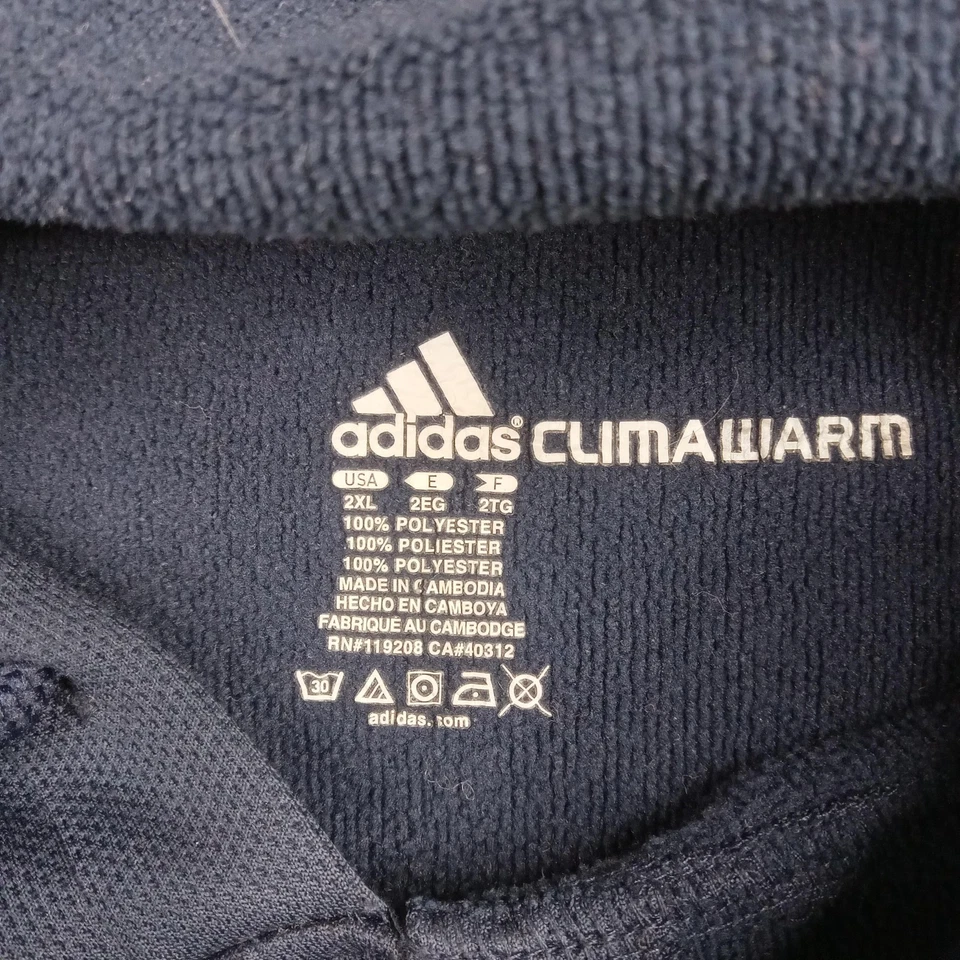 Sudadera con Capucha Michigan Wolverines Para Hombres 2XL Azul Marino NCAA Hockey ClimaCálido Adidas Foto 2 de 4