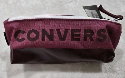 Converse Speed Supply Case Pencil Pouch Makeup Bag (Wine)