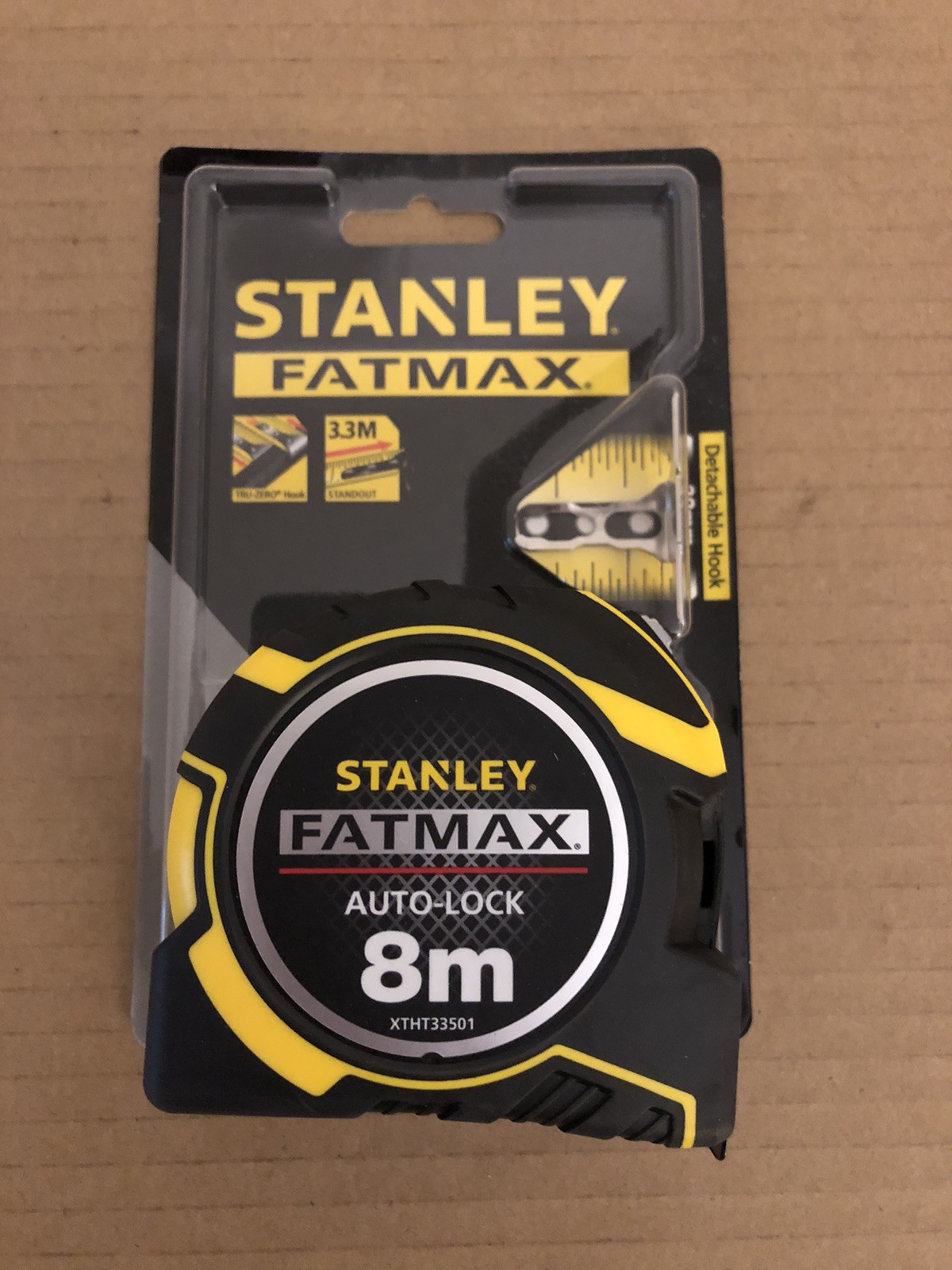 STANLEY XTHT0-33501 FatMax Autolock Pocket Tape 8m Width 32mm Metric STA033501