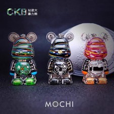 MOCHI Original cyberpunk violent bear couple necklace Large size pendant