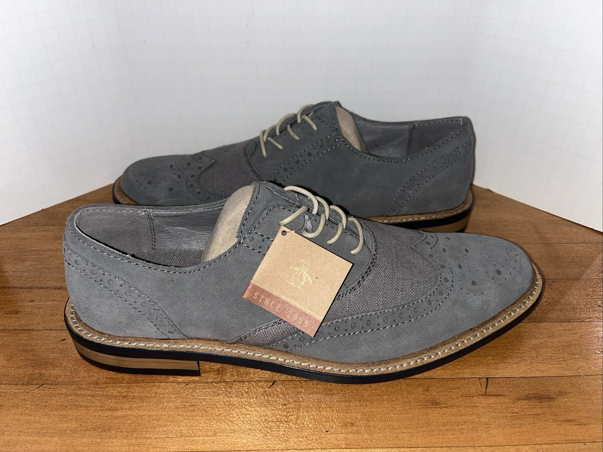 Penguin by Musingwear Men\'s Two-Tone Black and Gray Wingtip Dress Shoes Amazon.com | Original Penguin Sneaker for Mens - Adult Lace  main image 2