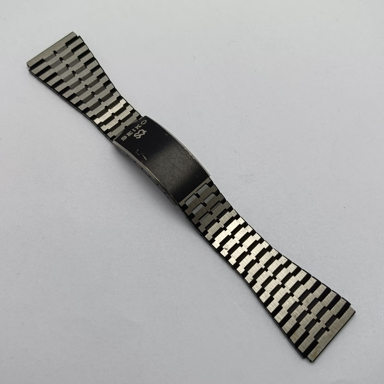 SQ Stainless B228 Black Watch Vintage Bracelet Men’s Steel Seiko mm 24 0634-5019 - vintagewatches.pk