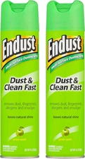 Endust Multi-Surface Dusting and Cleaning Spray, Green Apple, 2 Count