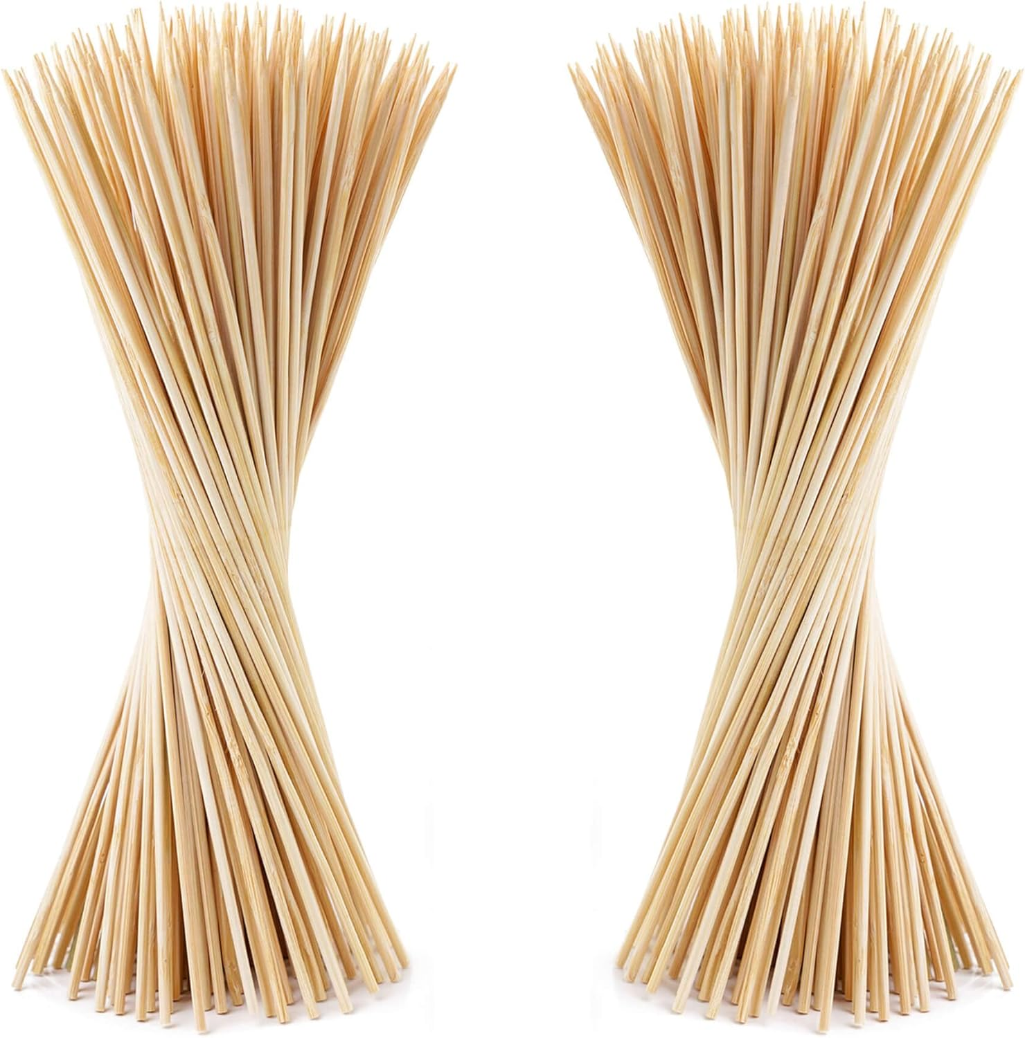 150 Bamboo Skewers 30Cm in Length Wooden Skewers Sticks for BBQ, Cocktail, Shish