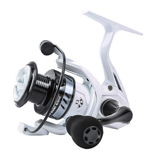 Mulinello da Pesca 2000 Tipo 3000 Design Rotante Leggero con Bobina CNC Alluminio - Foto 9 di 12