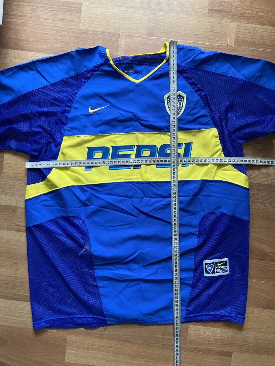 BOCA JUNIORS 2003 2004 HOME FOOTBALL SHIRT SOCCER JERSEY NIKE sz L