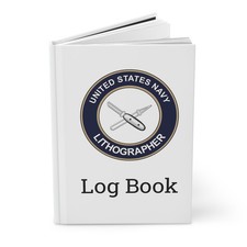 US Navy Lithographer Rating Log Book LI Emblem Journal