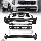 Complete Front Bumper Grille Kit With Valance Panel For 2023-2024 Kia Telluride