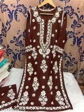 Readymad Chikanakari Kurta/kurti and plazoo Set for Women's Party Festive Outfit