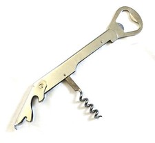 Image of Folding Double Reach Corkscrew Wine Beer Bar Drink Bottle Opener Waiters Friend