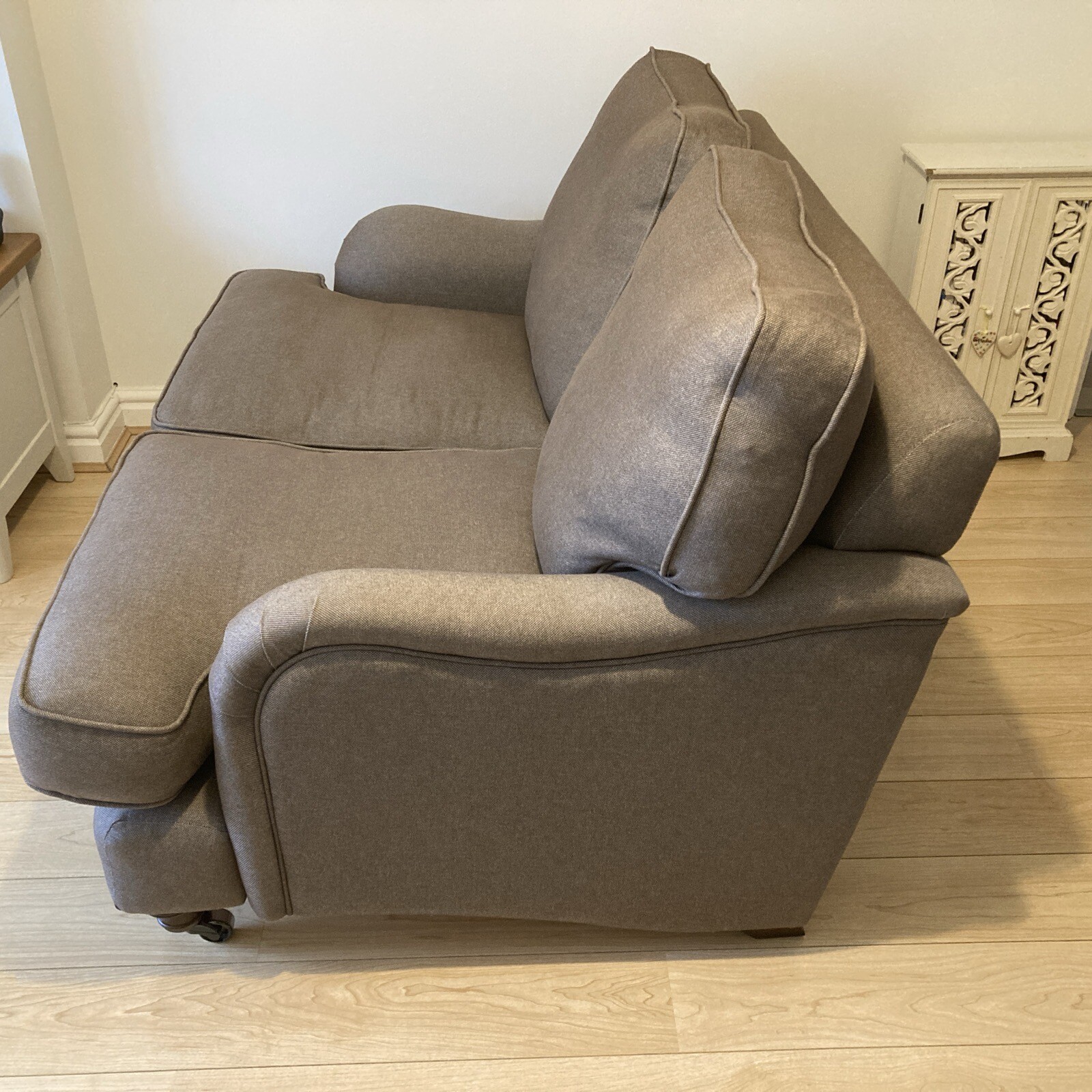 DFS GOWER 2 Str Sofa Chocolate Medium Brown. Excellent Condition eBay