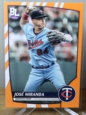 JOSE MIRANDA 2023 Topps Big League Baseball Electric Orange #35 Minnesota 1B/3B