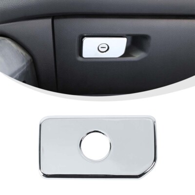 Chrome Interior Co-pilot Storage Box Handle Cover Trim For Dodge Ram 1500 2018+