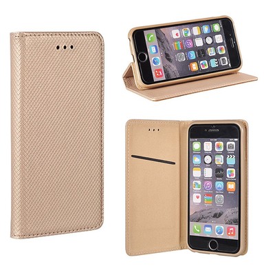^ Gold Klapp Tasche Hülle Book Cover Case SMART MAGNET Apple iPhone 7 Plus