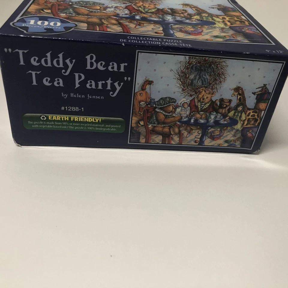 "Puzzle Teddy Bear Tea Party 100 piezas 9"" X 12"" nueva caja sin abrir" Foto 4 de 4