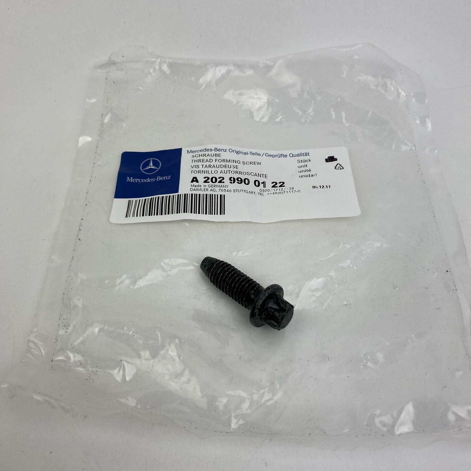 1 x Genuine Mercedes-Benz OEM Seat Mount Bolt 202-990-01-22 | eBay