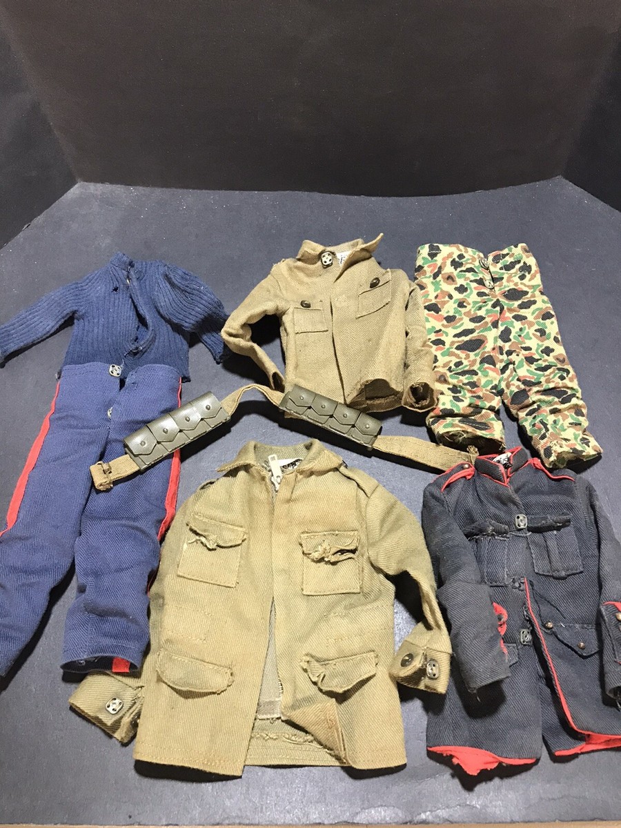 Vintage GI Joe 60s & 70s Green & Blue Clothing Lot Hasbro Pants