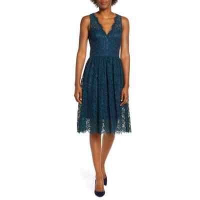 chinese dress ladies Eliza J Mint Green And Charcoal Lace Sleeveless Dress UK Size 16 – Ava & Iva