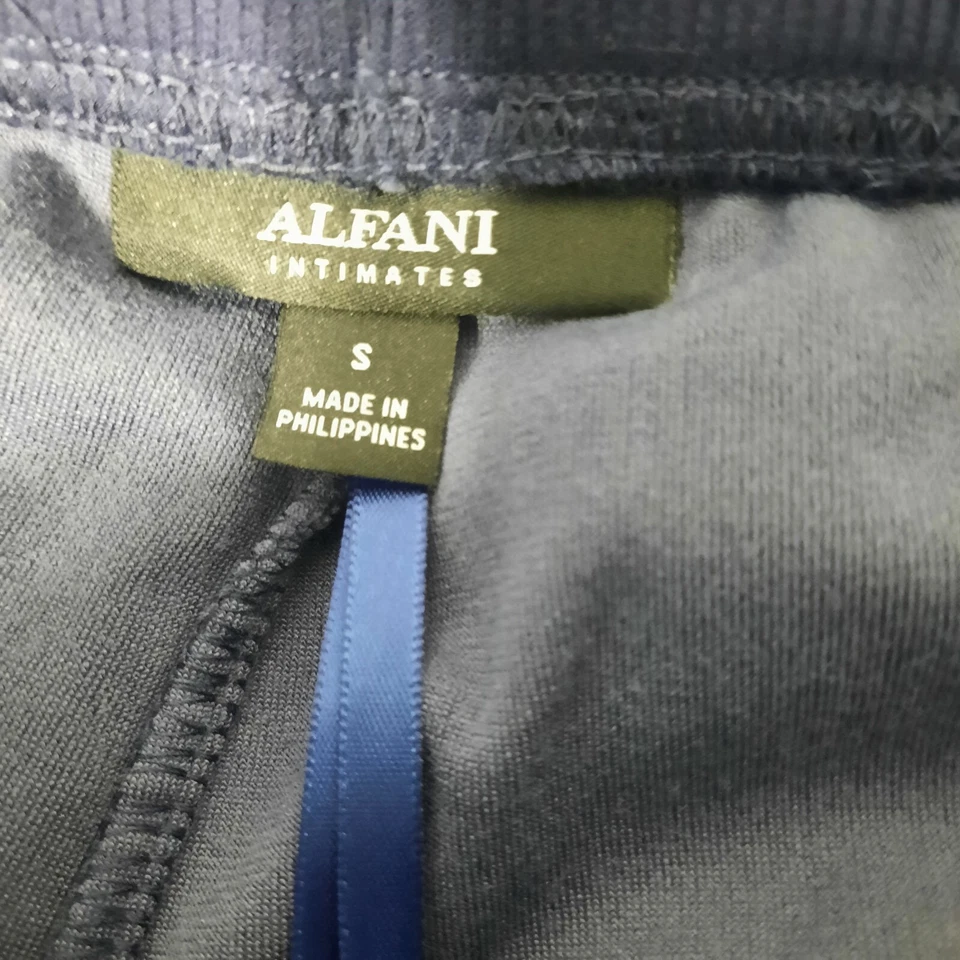 Pantalones de dormir Alfani pijama para mujer talla S terciopelo púrpura pierna ancha Foto 4 de 4