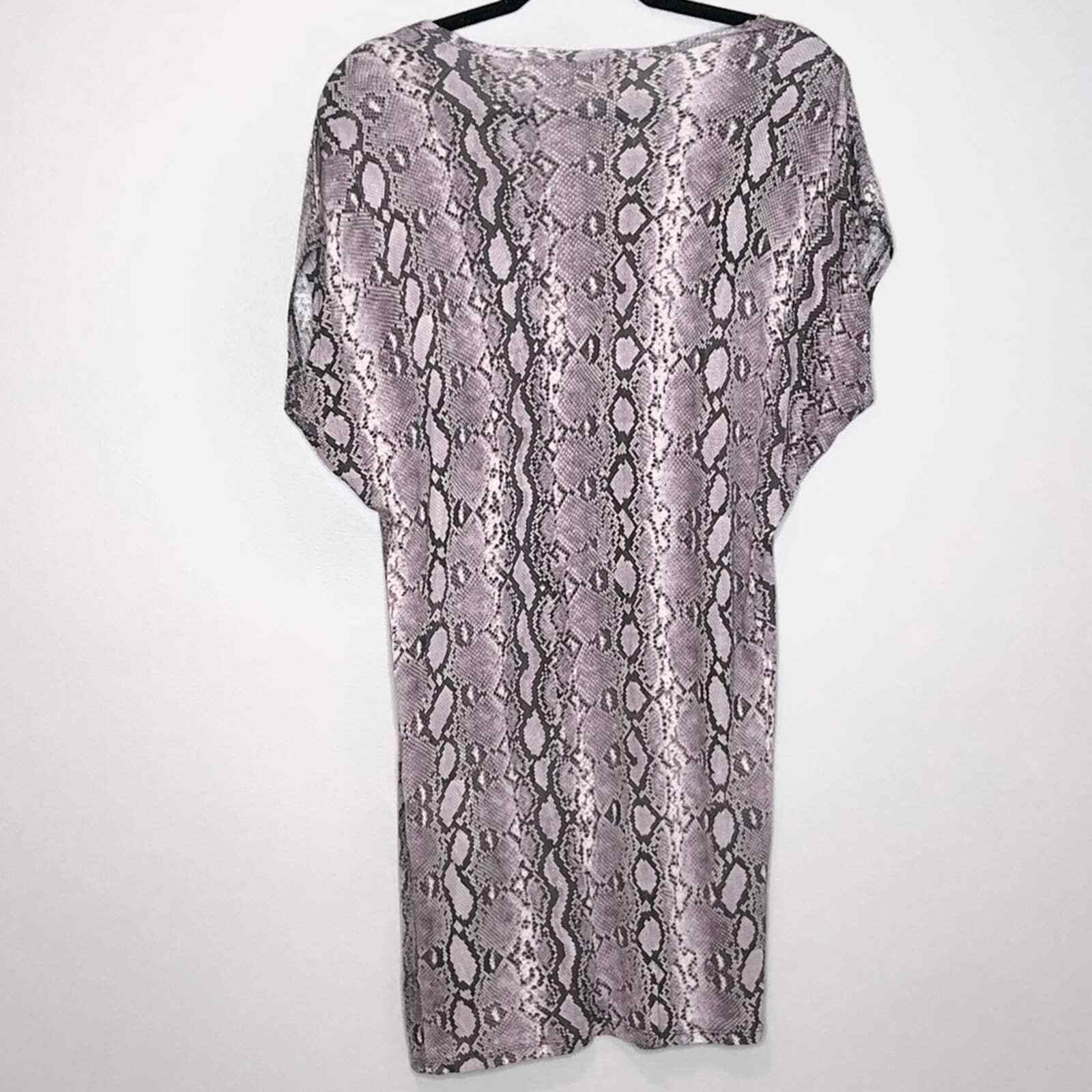 Michael Kors Purple Python Printed Sequin Dress S… - image 2
