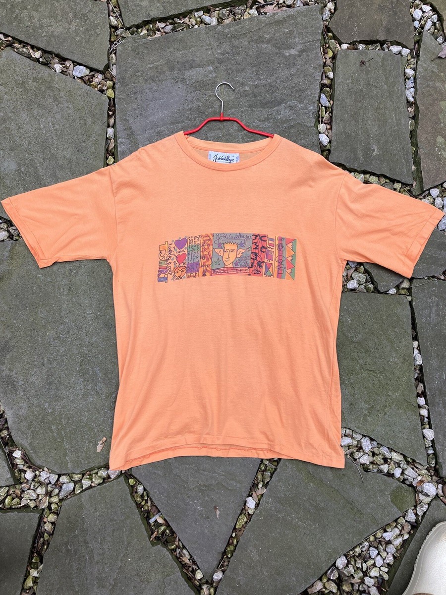Vintage 80s Jean Charles de Castelbajac Orange Angel Graphic T