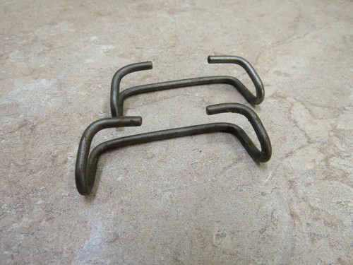 Lot of 2 Original WW2 M1910 US Pistol Belt Hook Hanger for Equipment Steel NOS